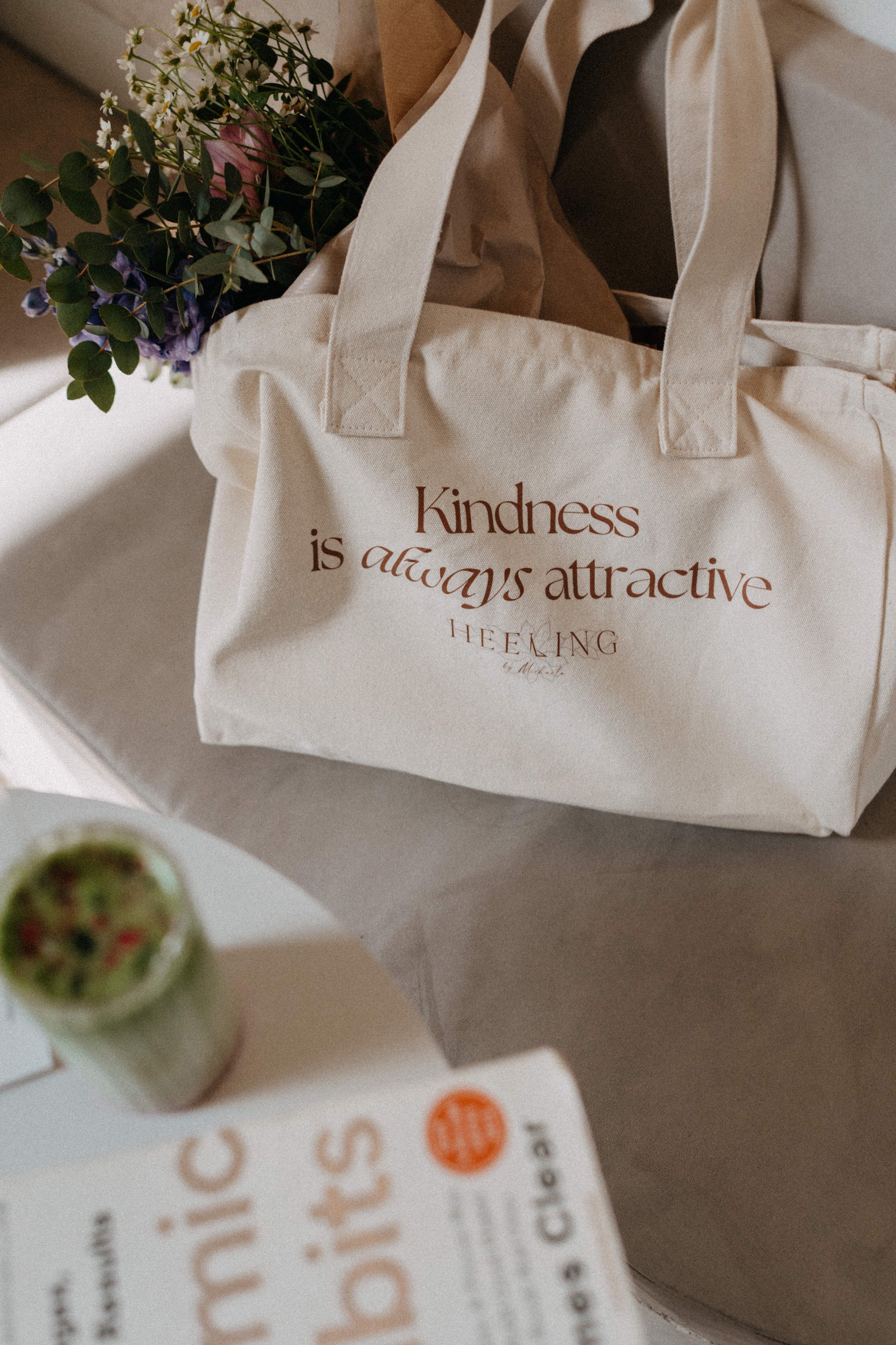 Canvas bag Kindness is always attractive