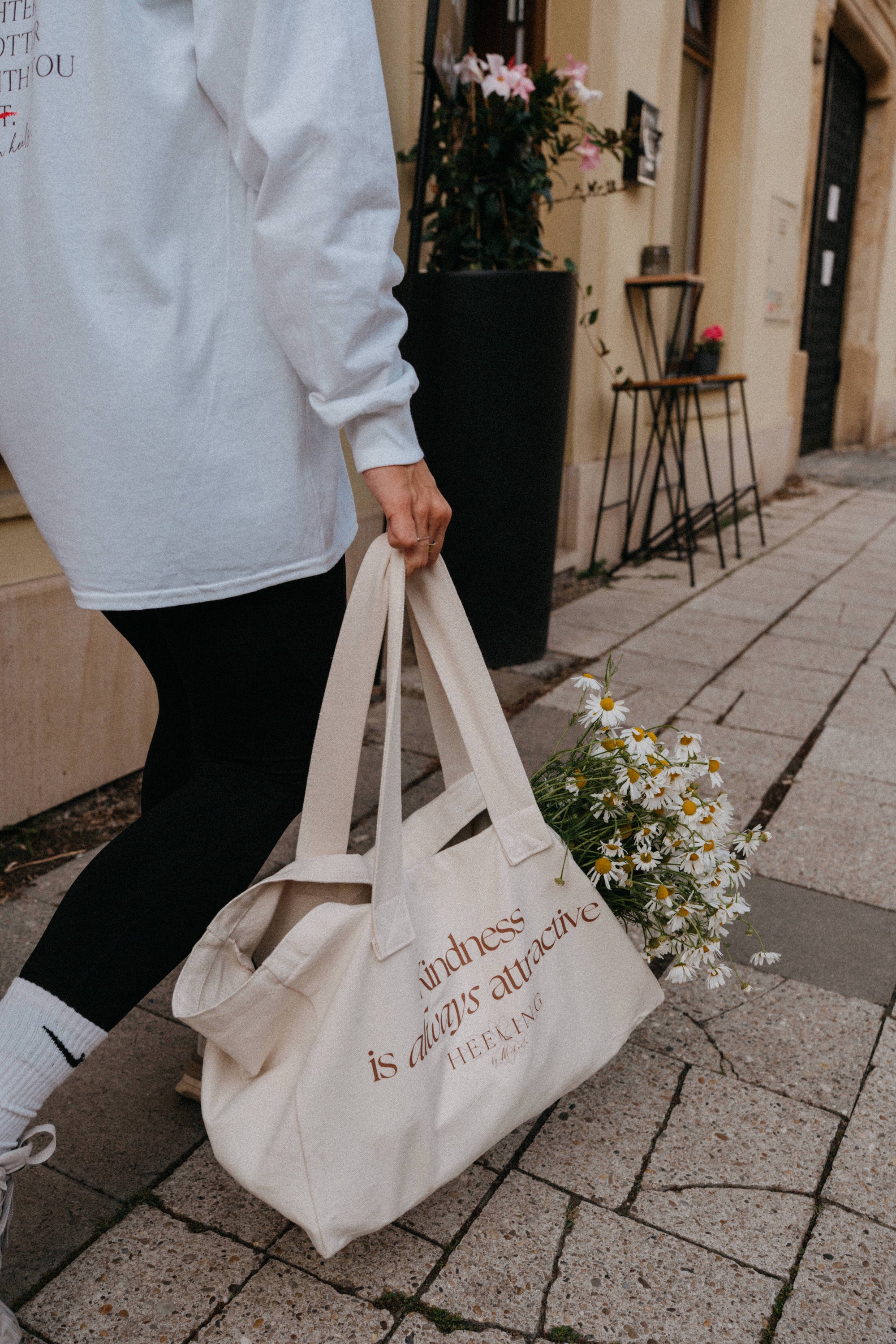 Canvas bag Kindness is always attractive